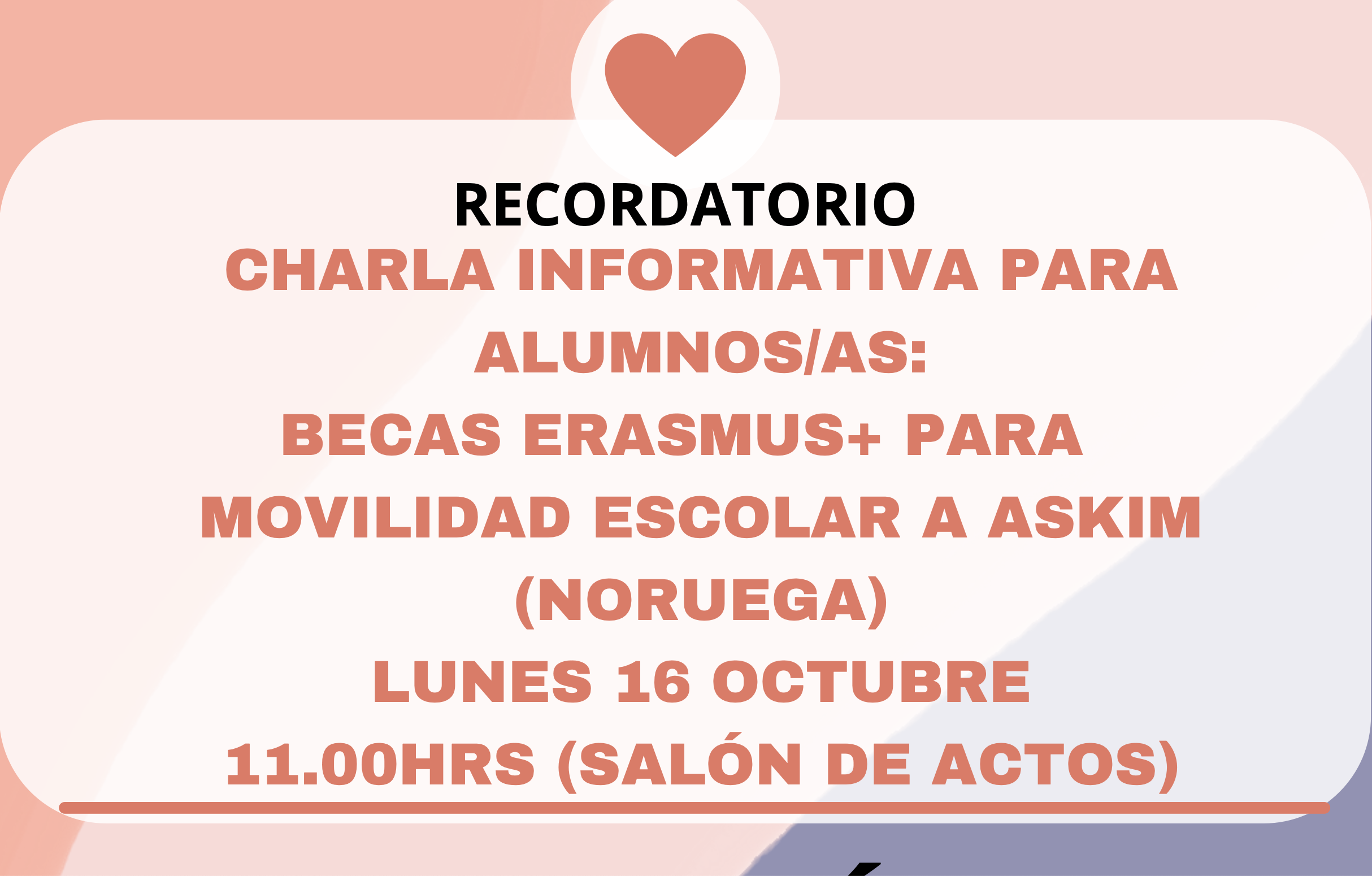 Convocatoria Erasmus+ 2023-2024