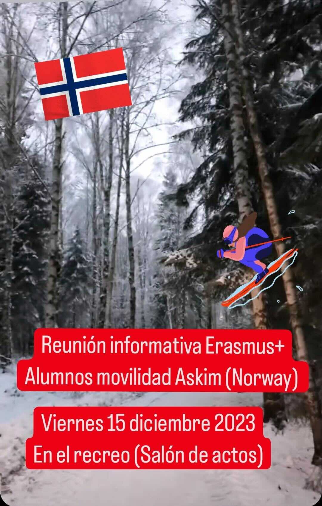 Reunión para informar de la movilidad a Noruega del programa Erasmus+